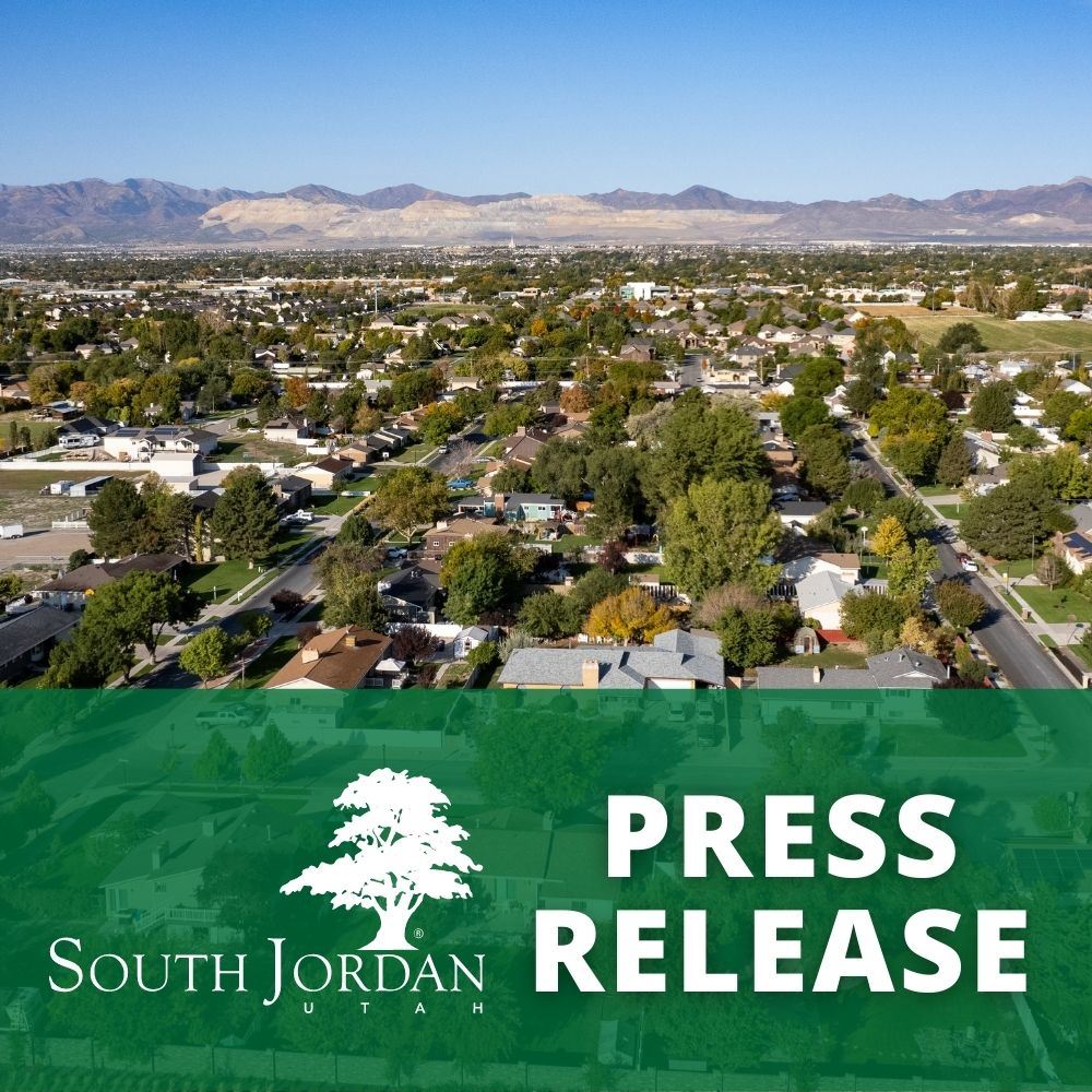 Aerial Image of City with Press Release 