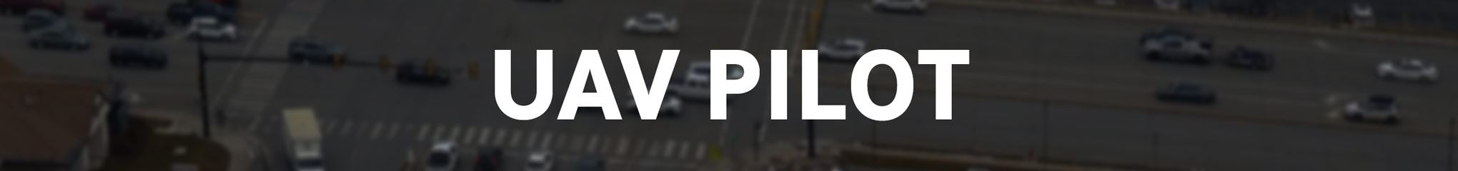 UAV Operator - Aerial view from a drone of a busy intersection
